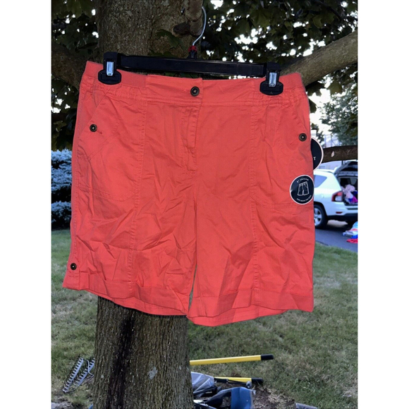 Karen Scott NWT Shorts Woven 8” Inseam Sz 10 Comfort Stretch $39 - Picture 1 of 6